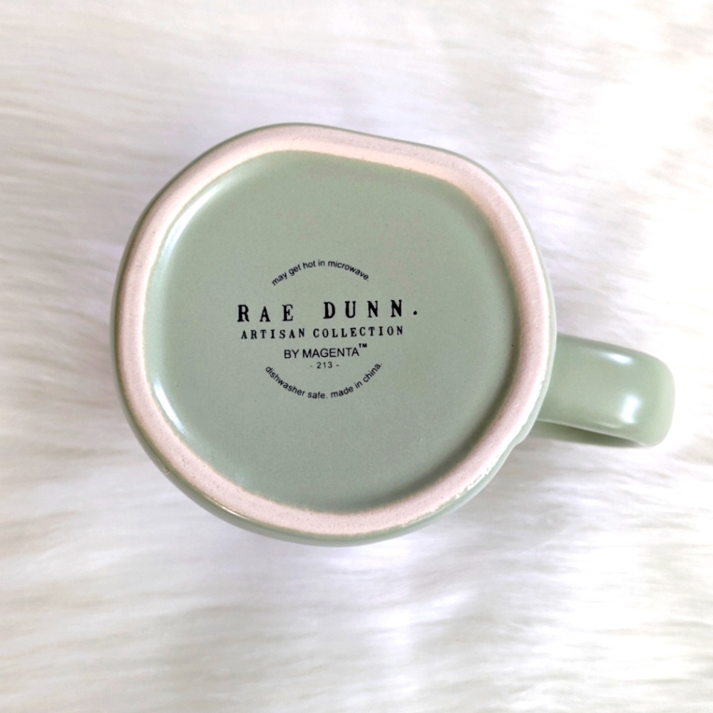 🍁 NWOT Rae Dunn "Autumn Vibes" Sage Green Mug, 16 oz. - Picture 4 of 5